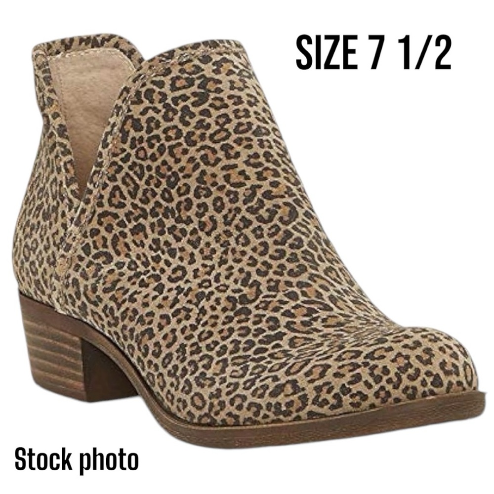 NWT Lucky Brand LK-Bashina Leopard Booties size 7.5